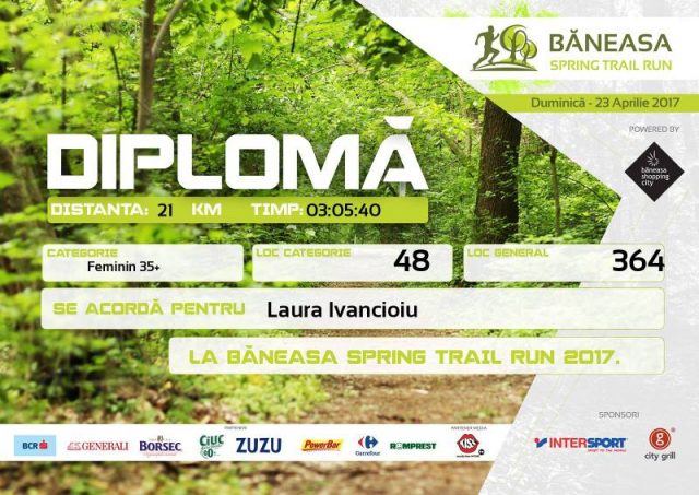 Diploma Baneasa Trail Run